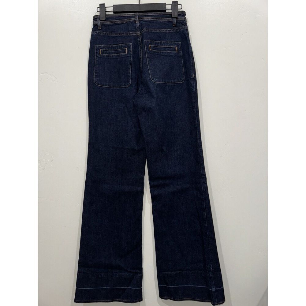 Ulla Johnson Wide Leg Flare Jeans Size 0 - Picture 2 of 9